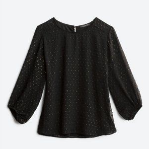 NWT Cleryse Swiss Dot Blouse